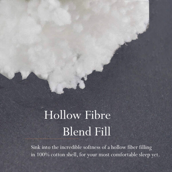 10.5 Tog Hollowfibre Extra Soft Quilt/Duvet with 2 Hotel Quality Pillows - Image 4